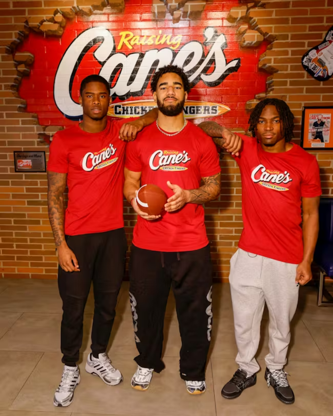 Football champs at Raising Cane's